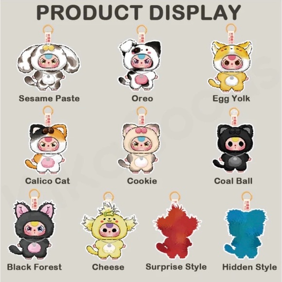 Baby Three Cats and Dogs Series Plush Toy OREO Cat Confirmed Authentic BNIB - Picture 7 of 17